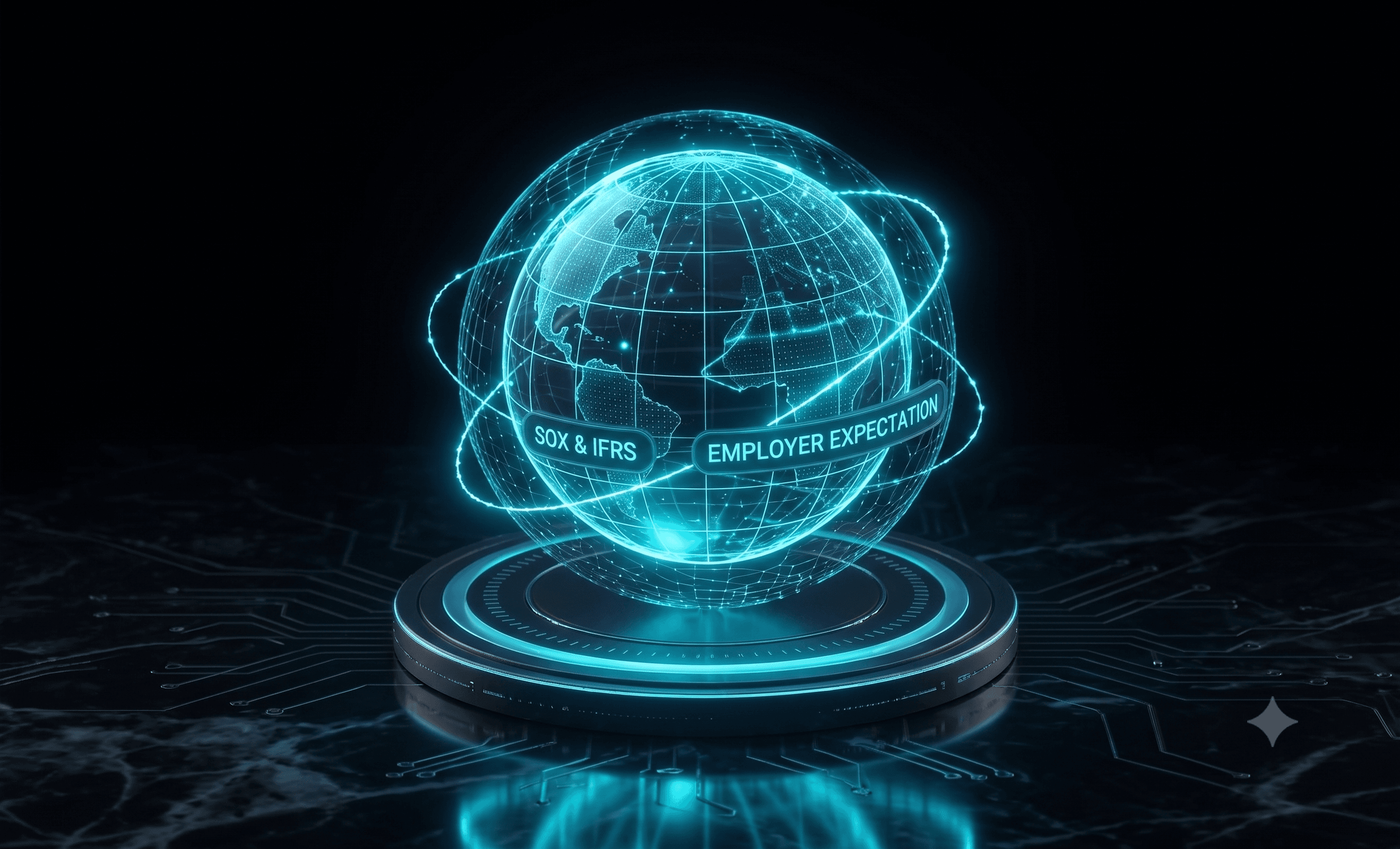 Holographic Globe Icon
