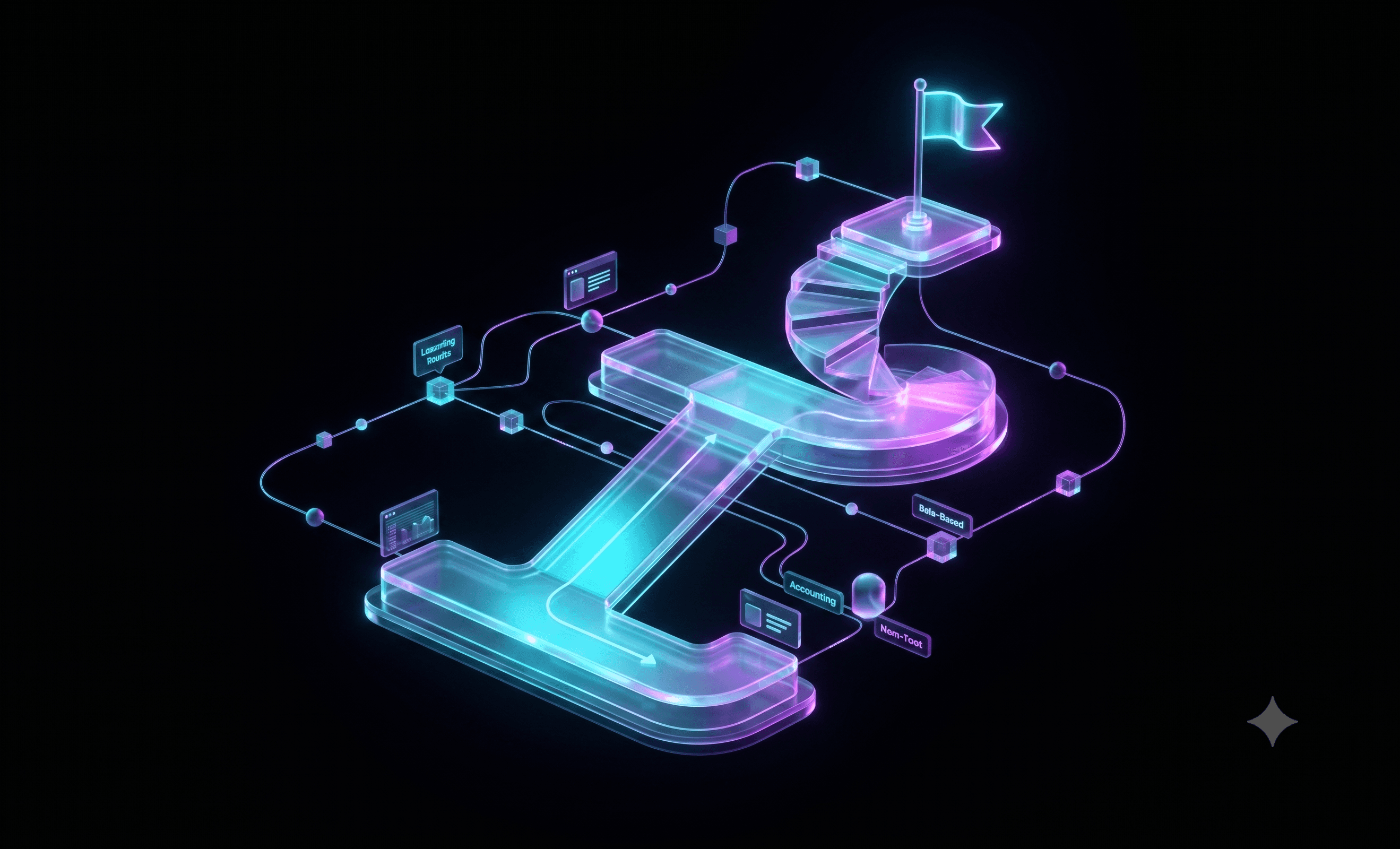 Holographic Stairway Icon
